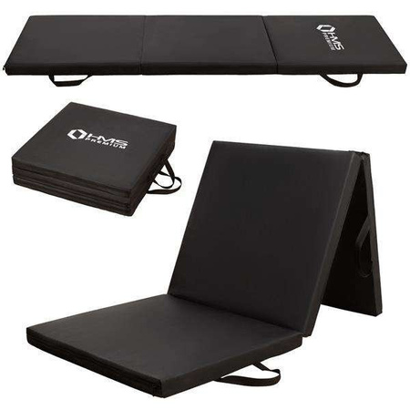 MGS02 MATERAC GIMNASTYCZNY SKŁADANY 1800x600MM BLACK HMS PREMIUM
