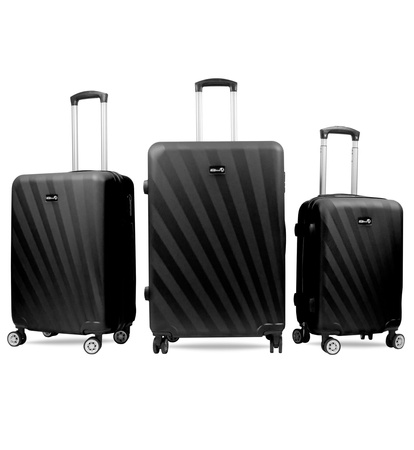 Aga Travel Zestaw walizek podróżnych MR4653 Czarny