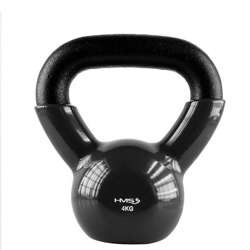 HMS KNV04 - 17-64-060 - Kettlebell żeliwny pokryty winylem 4 kg black