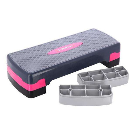 HMS AS002 PINK/GREY - 17-44-006 - Step do aerobiku 
