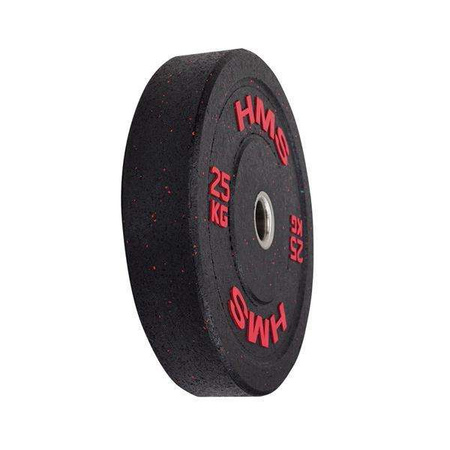 HMS HTBR25 - 17-61-029 - Talerz olimpijski Bumper 25 kg red