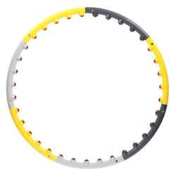 HMS HHP005 - 17-44-505 - Hula Hop masujący z magnesami 85 cm grey-yellow