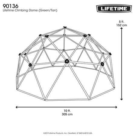 LIFETIME - 90136 - Kopuła do wspinaczki GEODOME