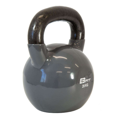 HANTLA ŻELIWNA KETTLEBELL 28 KG ODWAŻNIK EB FIT