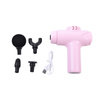 Pistolet do masażu Mini Masażer do ciała + Wymienne końcówki DS1608 Różowy