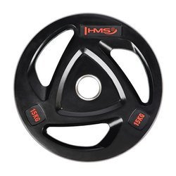 HMS TOX15 - 17-61-094 - Talerz olimpijski ogumowany 15 kg czarny