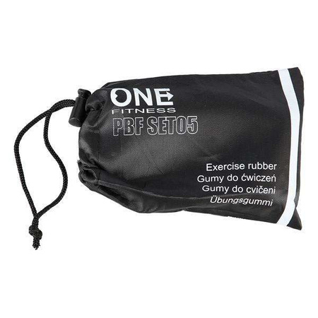 ONE FITNESS PBF SET05 SLIM - 17-33-221 - Zestaw gum do ćwiczeń