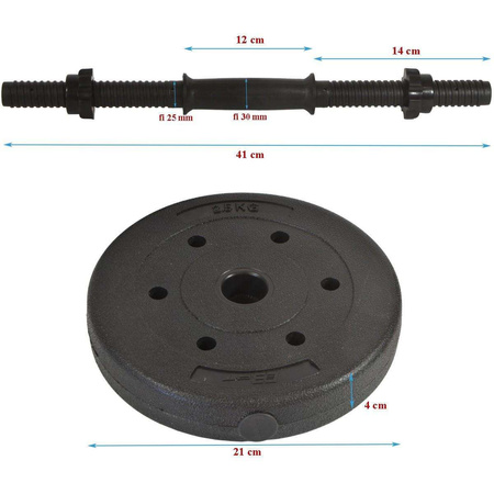 HANTLA KOMPOZYTOWA 11KG (10+1) KG EB FIT
