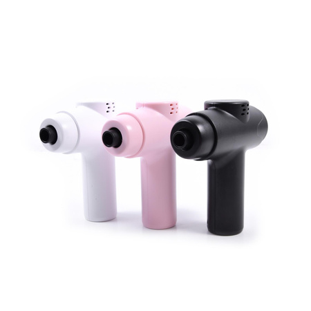 Pistolet do masażu Mini Masażer do ciała + Wymienne końcówki DS1608 Różowy