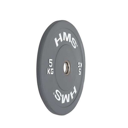 HMS CBR05 - 17-61-020 - GRAY Talerz olimpijski Bumper 5 kg gray
