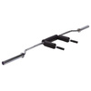 HMS GOL320 - 17-60-016 - Gryf olimpijski łamany 220 cm z zaciskami Lock Jaw black 