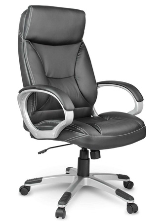Fotel biurowy skórzany Eago EG-223 czarny