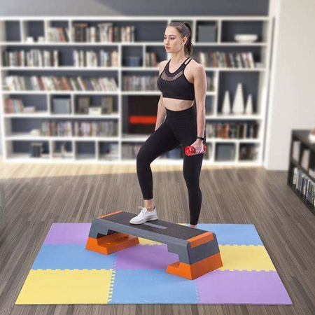 ONE FITNESS MP10 MULTIPACK YELLOW-BLUE-PURPLE - 17-63-081 - Mata puzzle, 9 elementów, 10mm