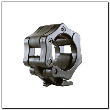 HMS GO450 - 17-60-012 - Gryf olimpijski 220 cm z zaciskami lock jaw red