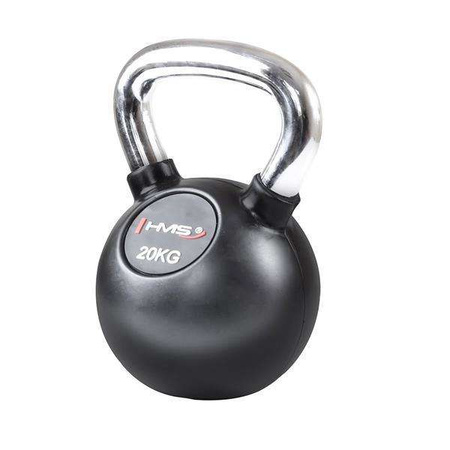 HMS KGC-20 - 17-64-056 - Kettlebell guma z chromowaną rączką 20kg