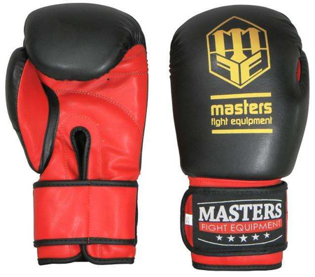 Rękawice bokserskie MASTERS - RPU-3, czarny, 12 oz