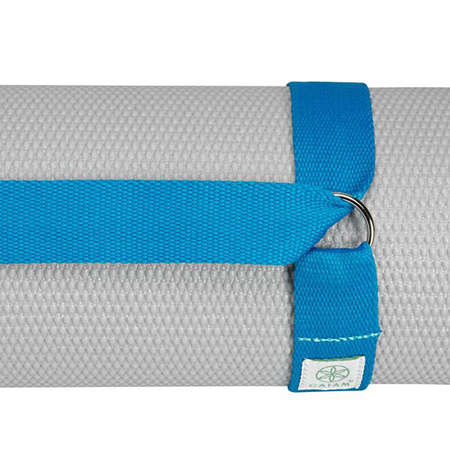 GAIAM - 61711BL - Pasek na matę do jogi, niebieski