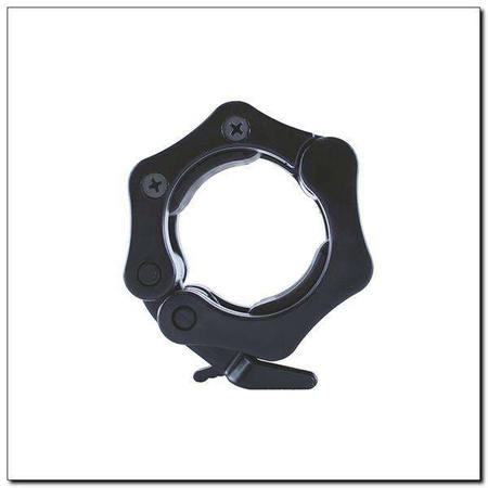 HMS GO450 - 17-60-012 - Gryf olimpijski 220 cm z zaciskami lock jaw red