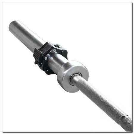 HMS GO450 - 17-60-012 - Gryf olimpijski 220 cm z zaciskami lock jaw red