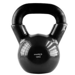HMS KNV12 - 17-64-063 - Kettlebell żeliwny pokryty winylem 12 kg black