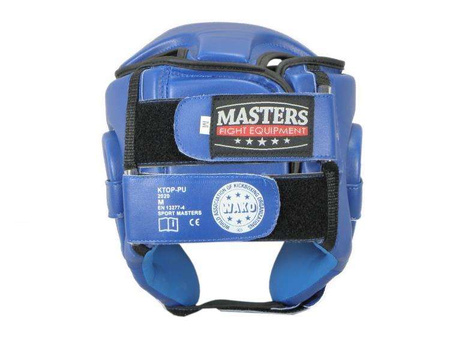 Kask bokserski KTOP-PU (WAKO APPROVED), niebieski, rozm. S