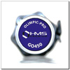 HMS GO450 - 17-60-012 - Gryf olimpijski 220 cm z zaciskami lock jaw red