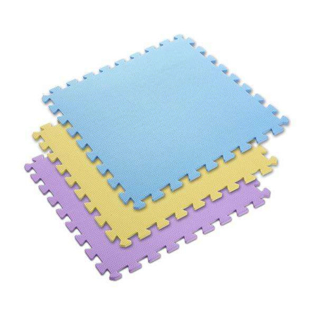 ONE FITNESS MP10 MULTIPACK YELLOW-BLUE-PURPLE - 17-63-081 - Mata puzzle, 9 elementów, 10mm