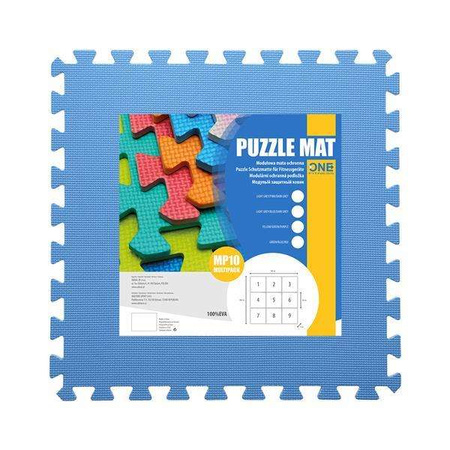 ONE FITNESS MP10 MULTIPACK YELLOW-BLUE-PURPLE - 17-63-081 - Mata puzzle, 9 elementów, 10mm