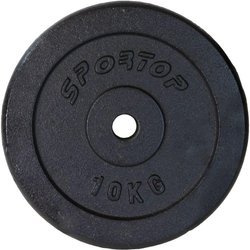 OBCIĄŻENIE ŻELIWNE CZARNE 10 KG ENERO FIT fi26,5