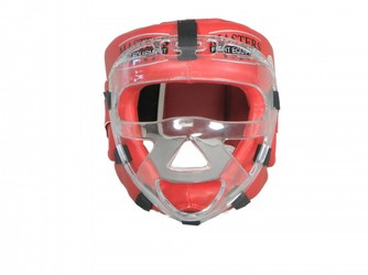 Kask bokserski z maską KSSPU-M, rozm. S - (WAKO APPROVED)