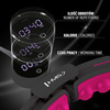 ZESTAW HULA HOP MAGNETYCZNY BLACK/PINK HHM16 Z LICZNIKIEM HMS + PAS WYSZCZUPLAJĄCY BR163 BLACK