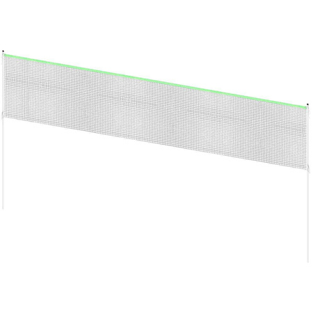 ZESTAW SŁUPKI SIATKA DO SIATKÓWKI BADMINTONA 609x220CM