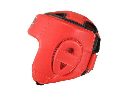 Kask bokserski KTOP-PU (WAKO APPROVED), czerwony, rozm. M
