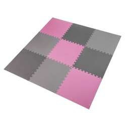 ONE FITNESS MP10 MULTIPACK PINK-GREY - 17-63-084 - Mata puzzle, 9 elementów, 10mm