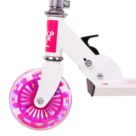 WORKER Pinki - Hulajnoga ze świecącymi kółkami LED