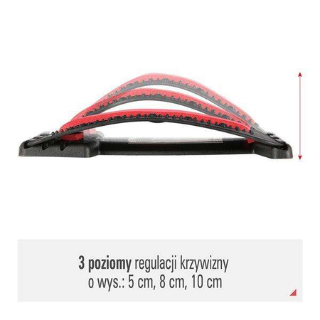 PRP02 RED PRZYRZĄD DO ROZCIĄGANIA PLECÓW Z MAGNESAMI HMS