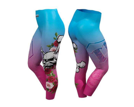 Damskie leginsy długie MFC "ROSES", rozm. M
