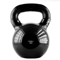 HMS KNV16 - 17-64-064 - Kettlebell żeliwny pokryty winylem 16 kg black