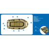 PONTON FISHMAN 300 SET 252x125x26CM 07208-1