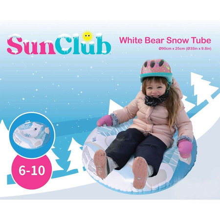 ŚLIZG SANKI DMUCHANE POLAR BEAR TUBE 90x25CM