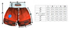 Spodenki MASTERS do kickboxingu SKB-W  (WAKO APPROVED), rozm XL
