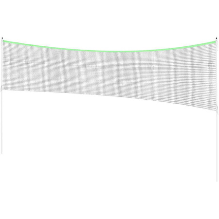 ZESTAW SŁUPKI SIATKA DO SIATKÓWKI BADMINTONA 609x220CM