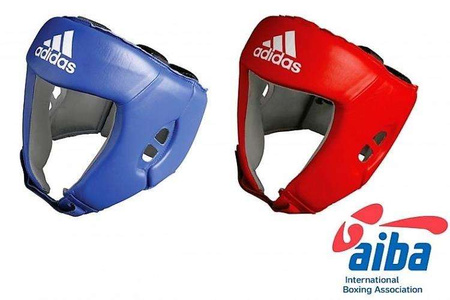 Kask bokserski ADIDAS AIBA, czerwony, rozm. L