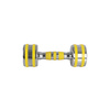 Hantla chromowana inSPORTline Yellsteel 4 kg hantel