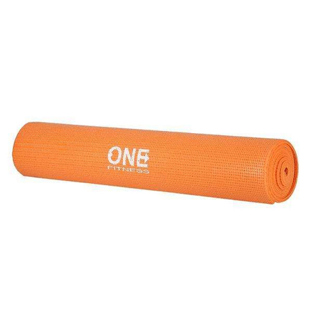 ONE FITNESS YM02 ORANGE - 17-44-203 - Mata do yogi 173x61x0,6cm 