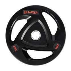 HMS TOX20 - 17-61-095 - Talerz olimpijski ogumowany 20 kg czarny