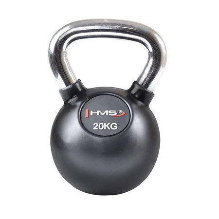 HMS KGC-20 - 17-64-056 - Kettlebell guma z chromowaną rączką 20kg