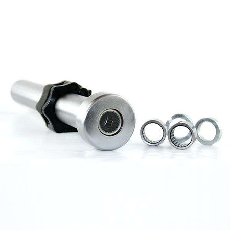 HMS PREMIUM GOL160 - 17-60-015 - Gryf olimpijski łamany 120 cm z zaciskami Lock Jaw black 