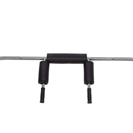 HMS GOL320 - 17-60-016 - Gryf olimpijski łamany 220 cm z zaciskami Lock Jaw black 
