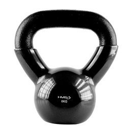 HMS KNV06 - 17-64-061 - Kettlebell żeliwny pokryty winylem 6 kg black